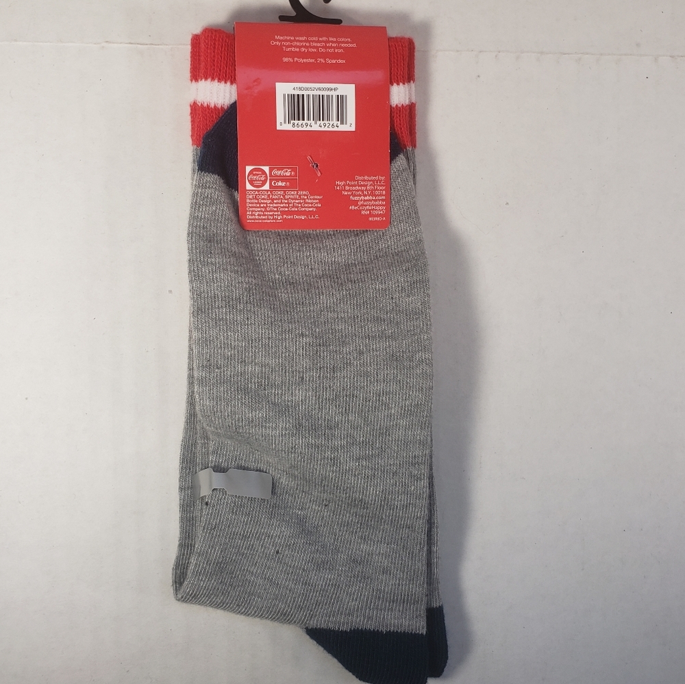 NWT Men's Coca-Cola Crew Socks - Picture 4 of 4